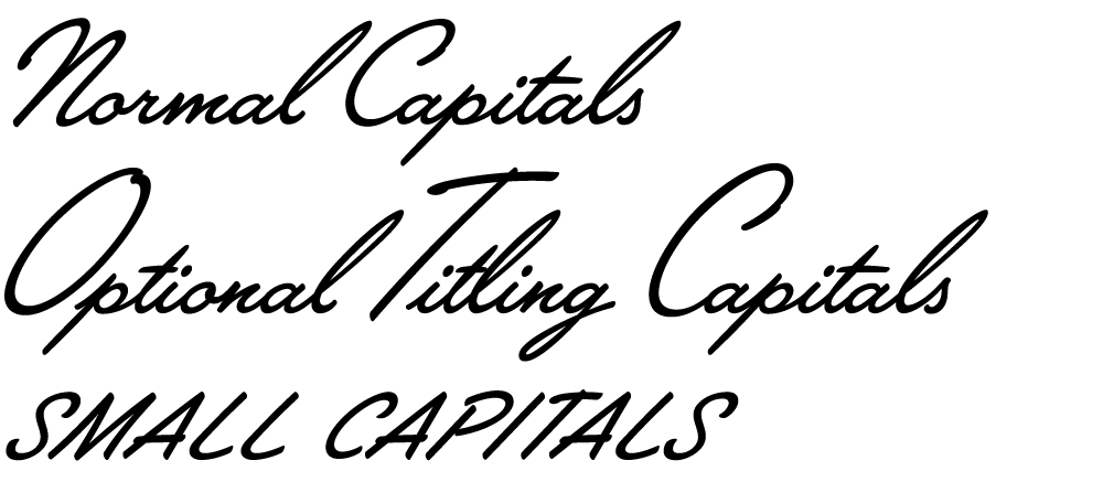 Lakeside capital letter options