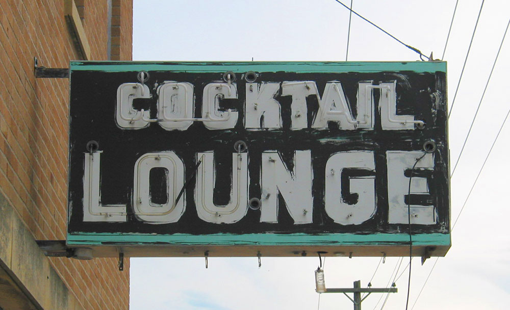 Photo of vintage metal sign