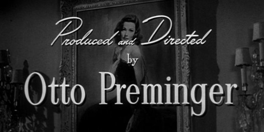 Frame detail from the titles of the 1944 film 'Laura'