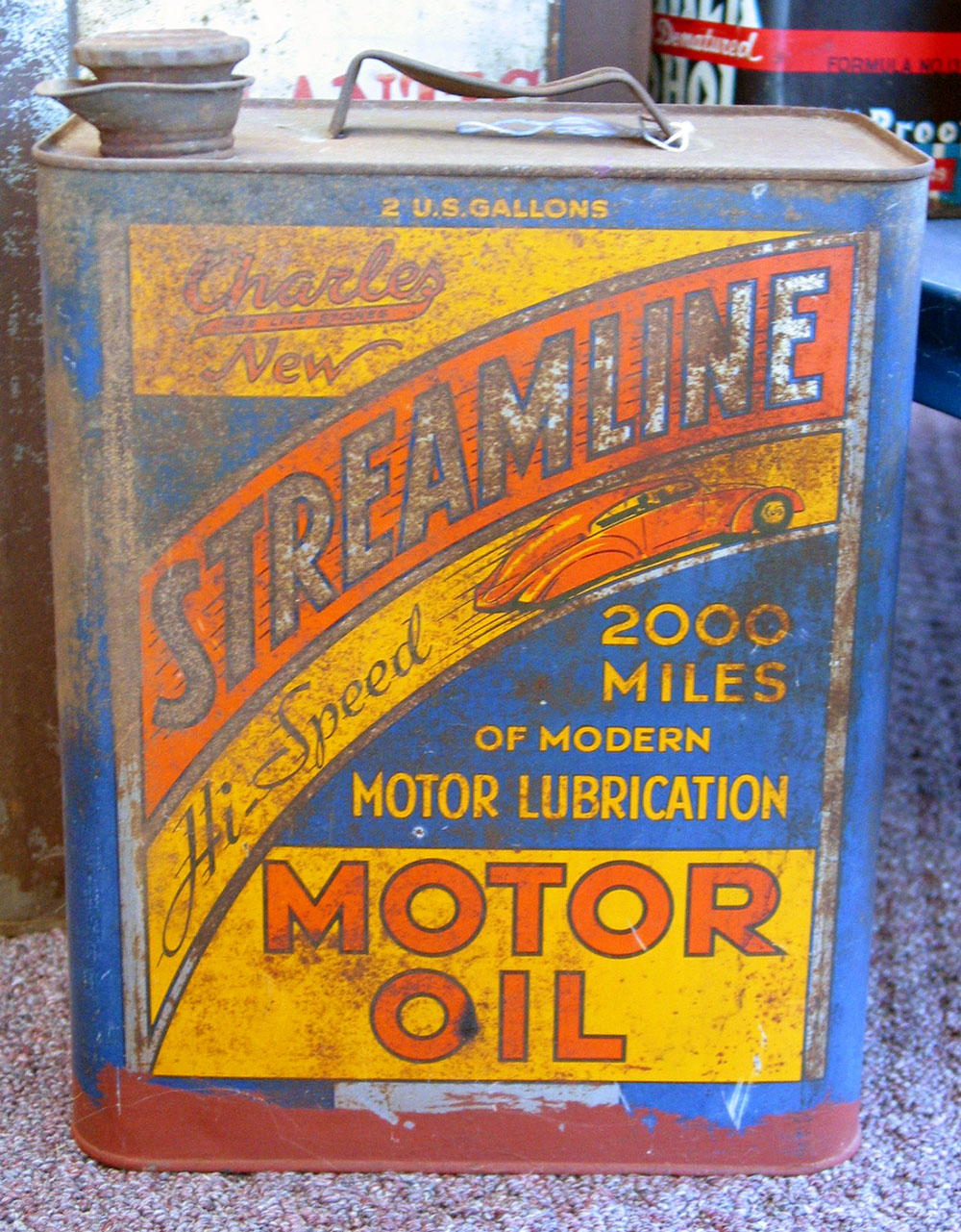 Streamline oil can.