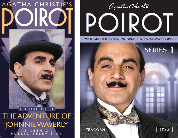 Poirot packaging, 1991 and 2012