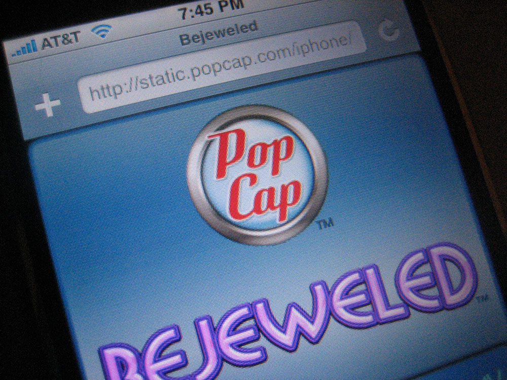 PopCap logo on iPhone