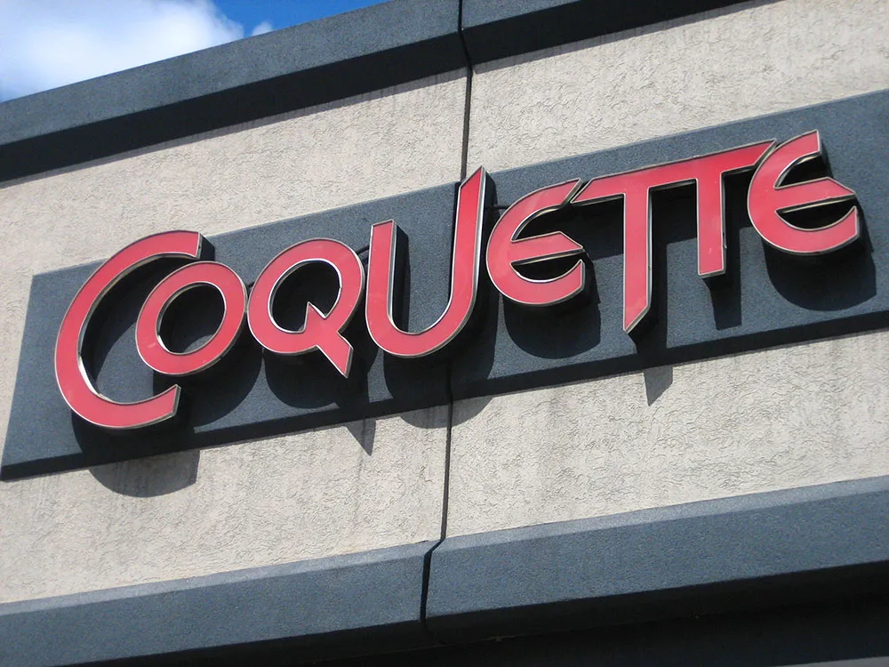 ‘Coquette’ sign in Boston.