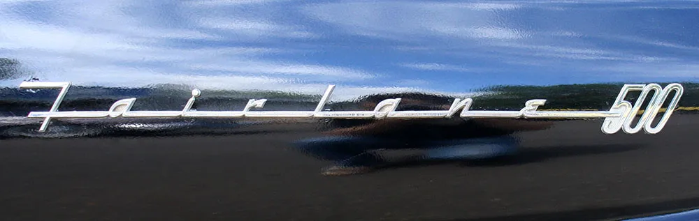 Ford Fairlane 500 nameplate.