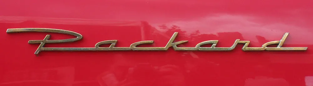 Packard nameplate.