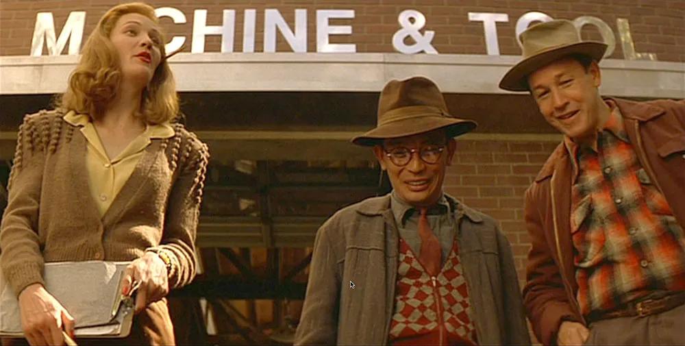 Helvetica metal sign seen in Tucker.