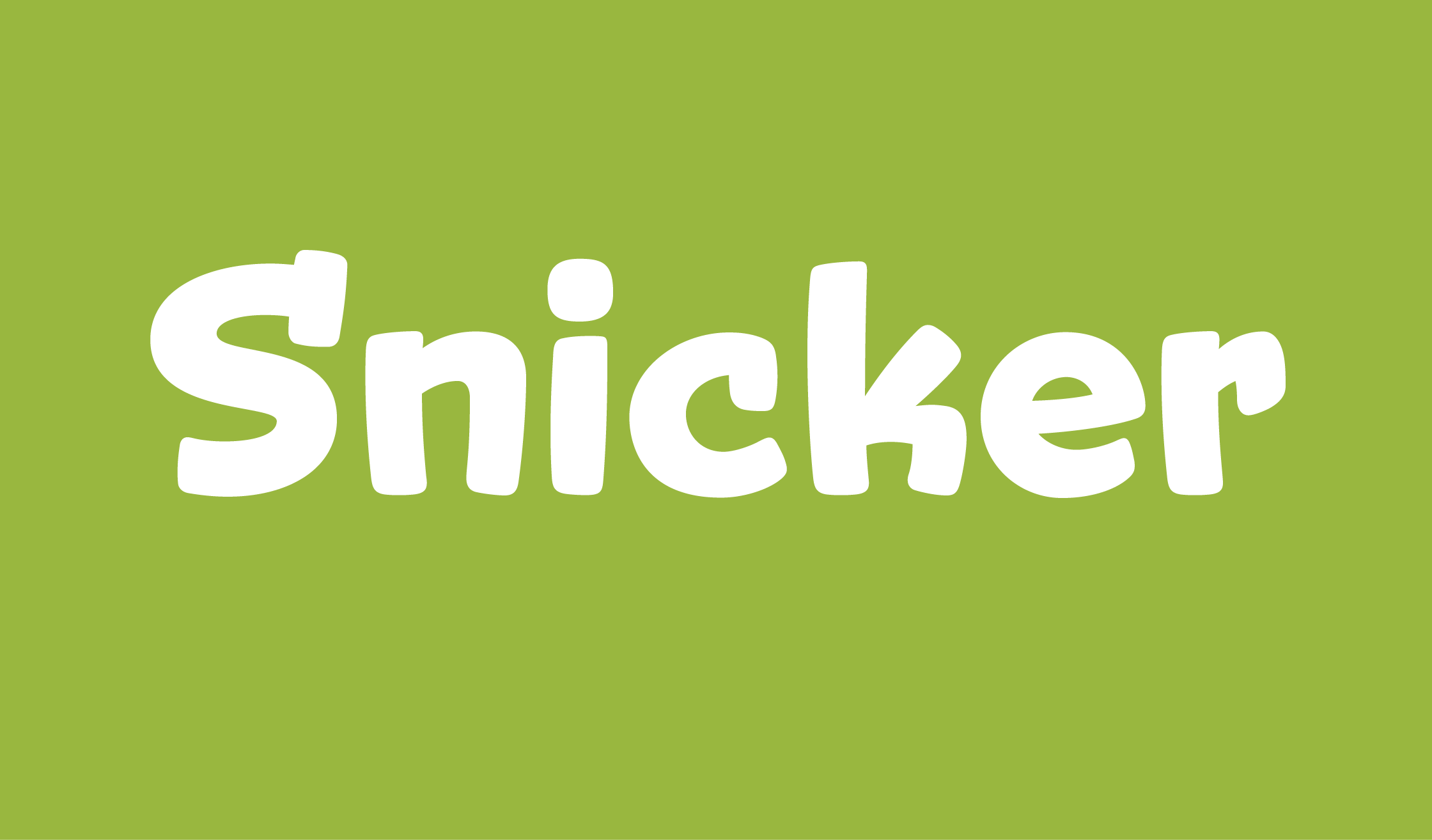 Snicker Banner Name 2240