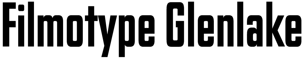 Filmotype Glenlake font sample 1