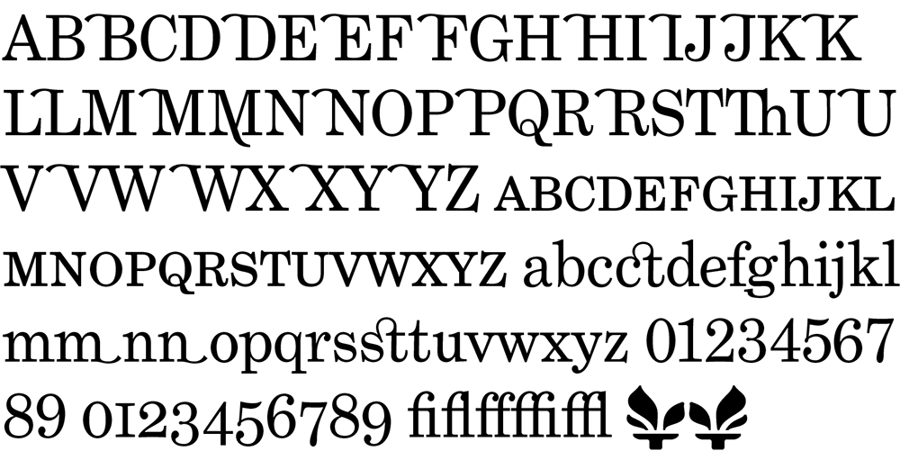 Grad font sample