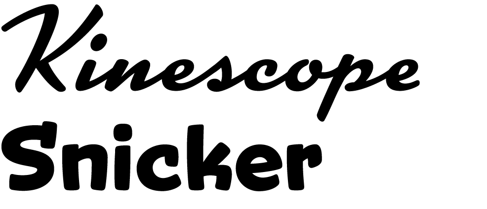 Samples of the new fonts Kinescope and Snicker