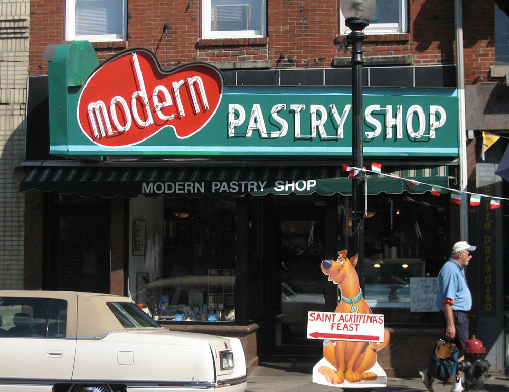 Modern Pastry Shop sign, Boston.