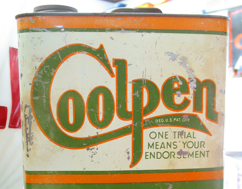 Coolpen oil can.
