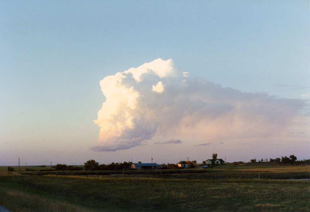 Photo of strangely shaped cloud